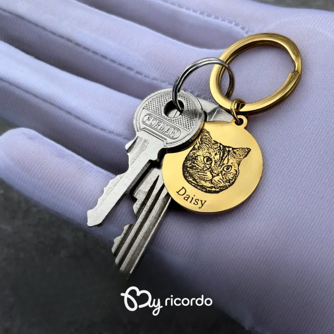 INFINITO™ - Portachiavi Inossidabile Sagoma Personalizzato