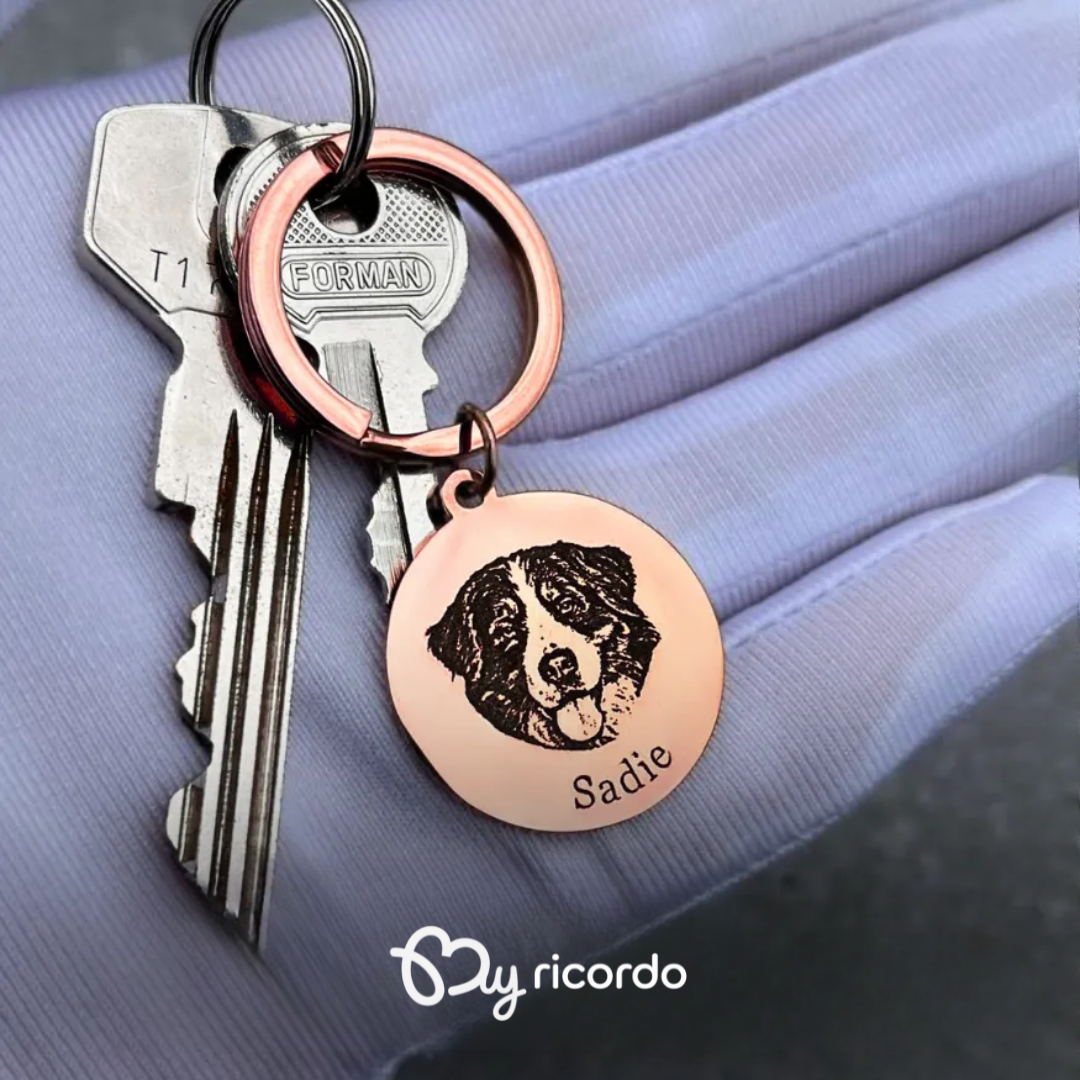 INFINITO™ - Portachiavi Inossidabile Sagoma Personalizzato